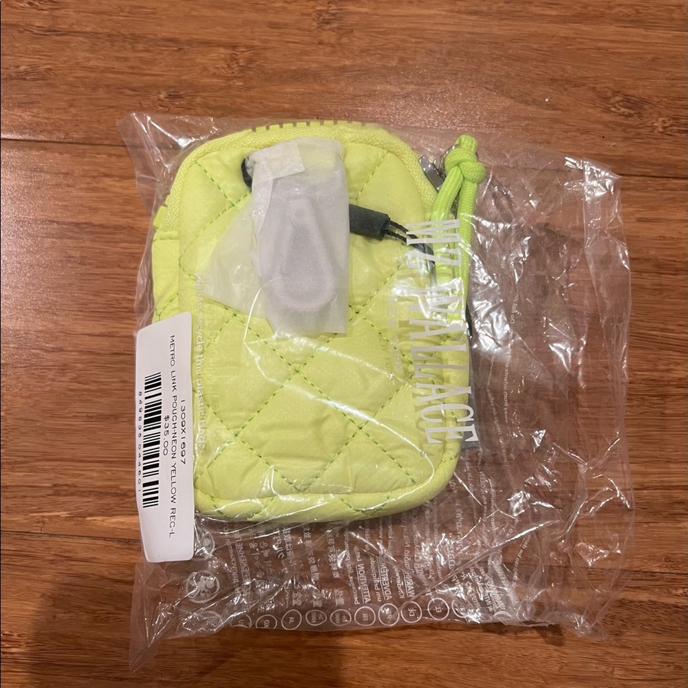 MZ Wallace Neon Yellow Large Metro Link Pouch